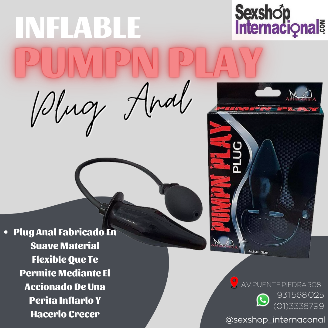 PUMPN PLAY PLUG ANAL INFLABLE JUEGO MAS EXCITANTE SEXSHOP 931568025